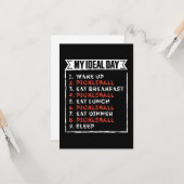 理想的な1日のユーモア満載のピックルボール誕生日ギフト カード (正面/裏面インサイチュ)