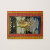 理想的にされたlandscapのRadhaおよびKrishnaの容認 ジグソーパズル (横)