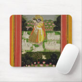 理想的にされたlandscapのRadhaおよびKrishnaの容認 マウスパッド (マウス)