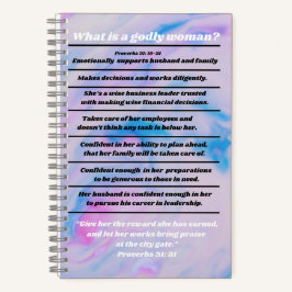理想的モダンなキリスト教女性諺31まとめ ノートブック