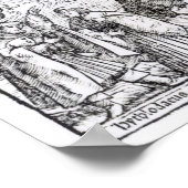 理想郷の島の地図ブックフロントスピース ポスター (角)