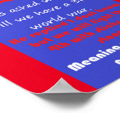 理数教育単語の詩 ポスター (角)