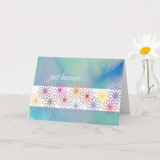 理由として カード (小さな植物)