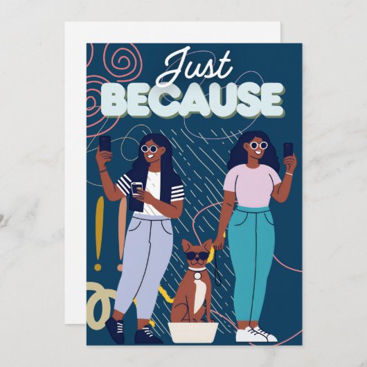 理由として 招待状 (正面/裏面)