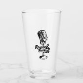 理由と神学ビアカップ タンブラーグラス (正面)