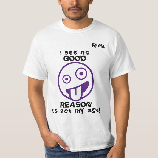 "...理由なんてない..." Emoji カスタマイズ メンズ  Tシャツ (正面)