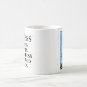 理由のためのストレスの成功の韻 コーヒーマグカップ (中央)