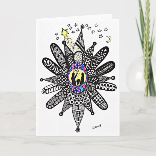 理由のため季節のクリスマスカード シーズンカード (正面)