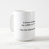 理由のマグあります コーヒーマグカップ (正面左)