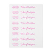 理由の付いた大切季節 ラップアラウンド宛名ラベル (シート)