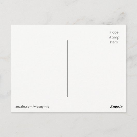 理由の声を提供するためにありがとう ポストカード (裏面)