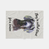 理由は素晴らしダネ・ドッグ・ペット フリースブランケット (正面(横))