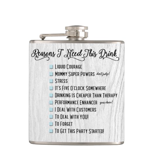 理由はIこれを必要とします: フラスコ フラスク (正面)