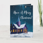 理由を称える折り畳み式グリーティングカード カード (正面)