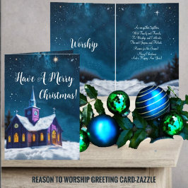 理由を称える折り畳み式グリーティングカード カード