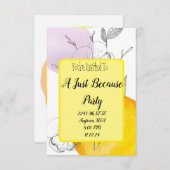 理由カジュアル 招待状 (正面/裏面)