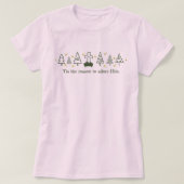 理由クリスチャンのクリスマス出生ピンク Tシャツ (デザイン正面)