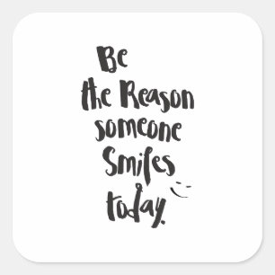 理由誰かSmilesTodayの引用文の書道 スクエアシール