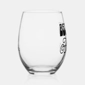 理由馬レトロタイポグラフィおもしろい馬術 ステムなしワイングラス (右)