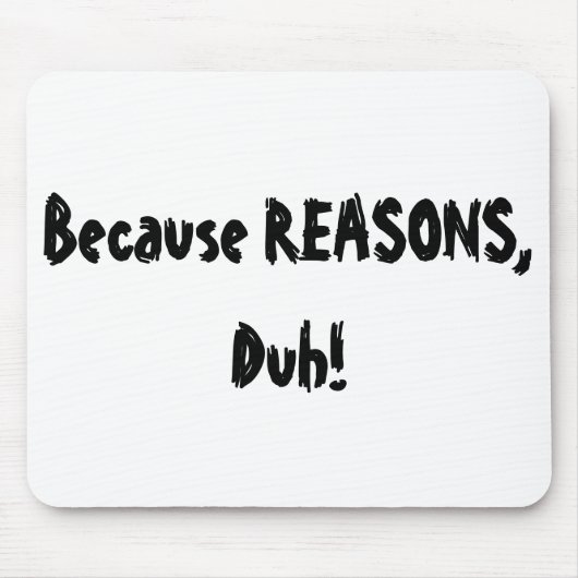 理由、Duhので! マウスパッド (正面)