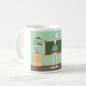 理科のスケルトン コーヒーマグカップ (正面左)