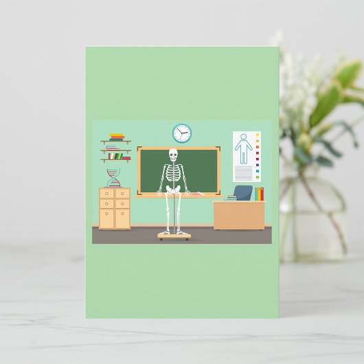 理科の授業のスケルトン 招待状