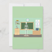 理科の授業の骸骨 招待状 (正面)