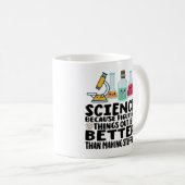 理科は物を作るより良い コーヒーマグカップ (正面右)