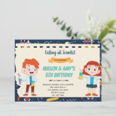 理科キッズ合同パーティー 招待状 (スタンド正面)