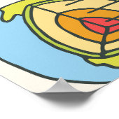 理科ドードル:手書きスクールセット。 ポスター (角)