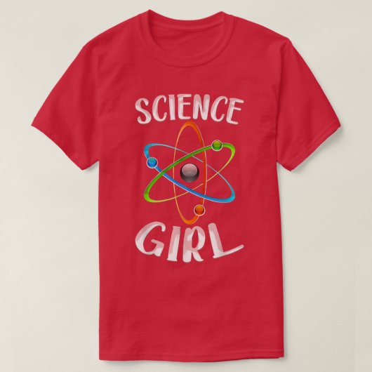 理科女化学愛人生物学教え生 Tシャツ (デザイン正面)