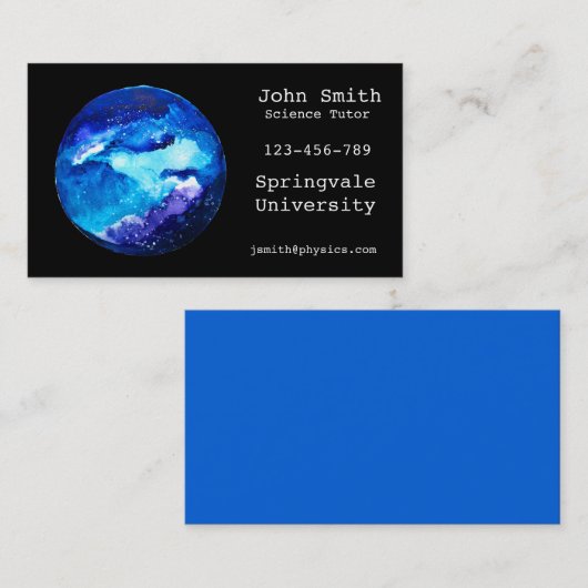 理科指導名刺 名刺 (正面/裏面)