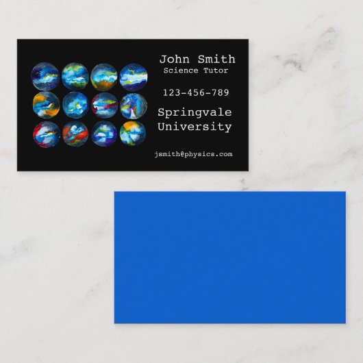 理科指導名刺 名刺 (正面/裏面)