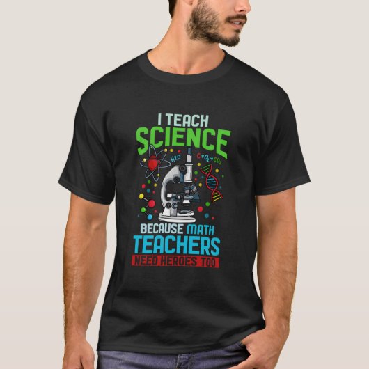 理科教師のためのサイエンスティーチャー Tシャツ (正面)