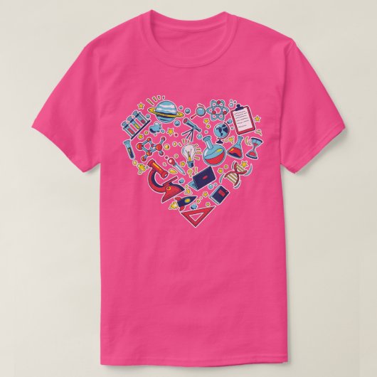理科教師、科学愛好家、化学、科学が好き Tシャツ (デザイン正面)