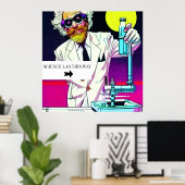 理科研こっち。編集可能文字 ポスター (ホームオフィス)