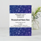 理科/化学の図案 招待状 (スタンド正面)