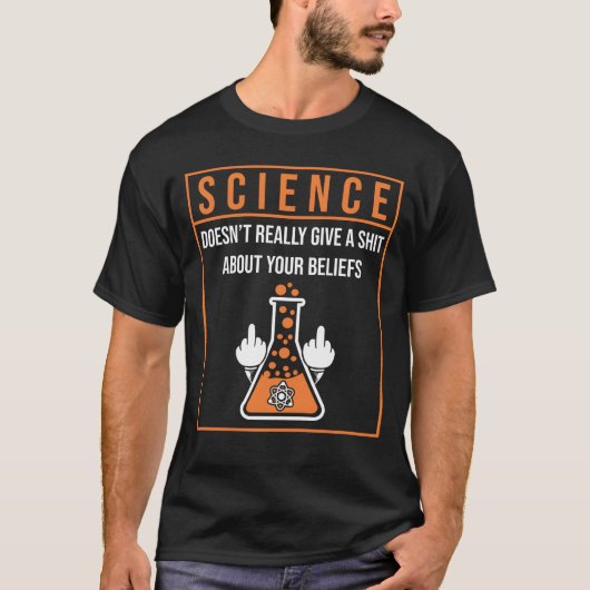 理系おもしろ学生 物理 化学 男子 Tシャツ (正面)