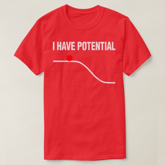 理系の恋人先生学生I Have Poten Tシャツ (デザイン正面)