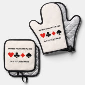 理表現的側の複遊製橋 鍋つかみ&鍋敷きセット (正面/裏面)