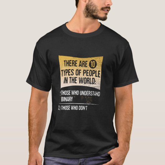 理解する人は10種類ある Tシャツ (正面)