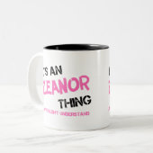 理解できないようなエレノア ツートーンマグカップ (正面左)