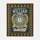 理解できないウィリアムの話だ フリースブランケット (正面)