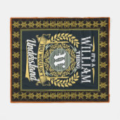 理解できないウィリアムの話だ フリースブランケット (正面(横))