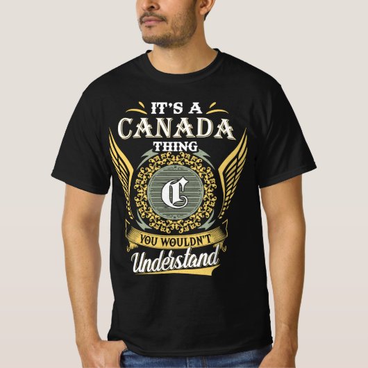 理解できないカナダの話 Tシャツ (正面)