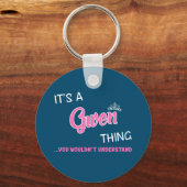 理解できないグウェンの事だ キーホルダー (正面)