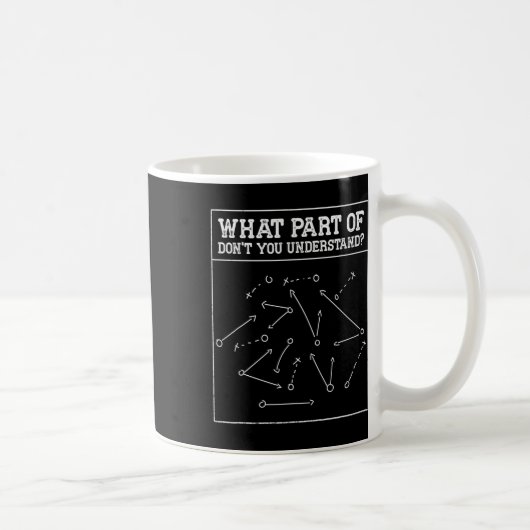 理解できないサッカーコーチ コーヒーマグカップ (右)