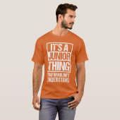 理解できないジュニアなもの ファーストネーム Tシャツ (正面フル)