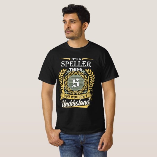 理解できないスペルのこと Tシャツ (正面フル)