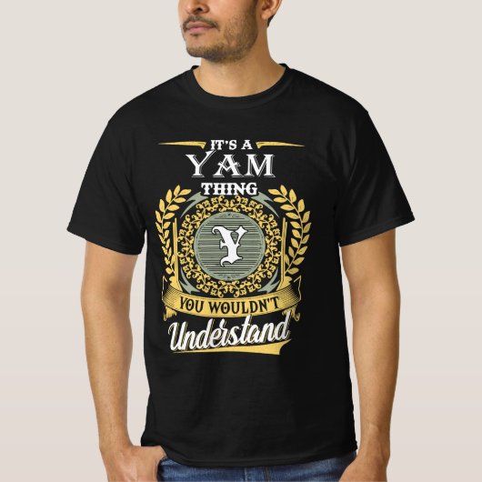 理解できないヤムのこと Tシャツ (正面)
